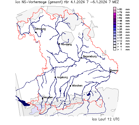 ICON Niederschlagsvorhersage (Summe) für Übermorgen vom 01.01.2026 wurde nicht gefunden!